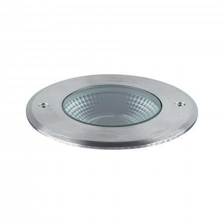 Paulmann 94748 LED Bodeneinbauleuchte Vanea modern seewasserresistent staubdicht 1m unter Wasser geschützt rund 100mm warmweiß 3,5W Aluminium