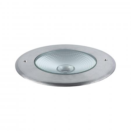 Paulmann 94749 LED Bodeneinbauleuchte Vanea modern seewasserresistent staubdicht 1m unter Wasser geschützt rund 160mm warmweiß 15,5W Aluminium