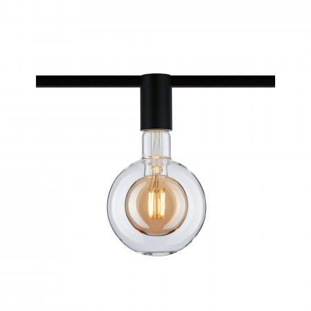 Paulmann 94975 URail Ceiling Socket max1x20W E27 Schwarz 230V Metall