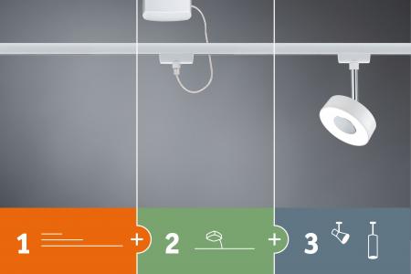 Paulmann 95272 URail System LED Spot Circle 5W Weiß