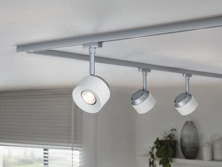 Paulmann 95373 URail Spot Pane 1x7W Weiß/Chrom matt 230V Metall/Kunststoff dimmbar