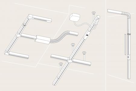 Paulmann 95478 URail System LED Linienverbinder 1x5.8W Weiß dimmbar