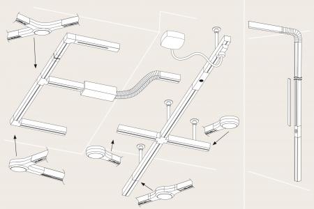 Paulmann 95478 URail System LED Linienverbinder 1x5.8W Weiß dimmbar