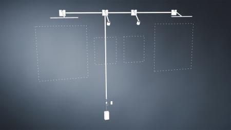 Paulmann 95574 LED Bilderleuchte Adelia warmweiß  4,5W dimmbar Alu gebürstet - Assistance-Leuchte