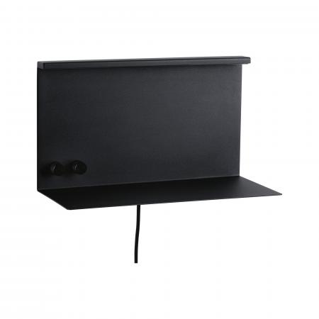 Paulmann 96773 LED Wandleuchte Jarina USB C 3000K 540lm / 200lm 230V 4,5 / 1x1,6W dimmbar Schwarz matt