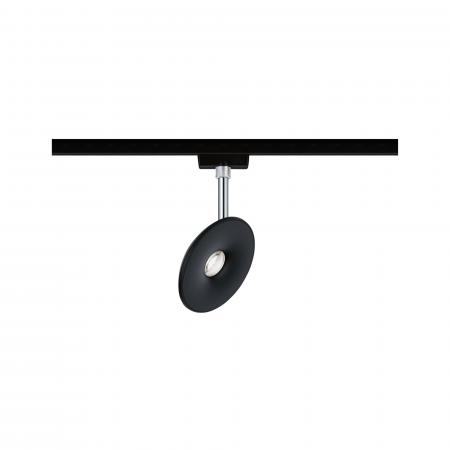 Paulmann 96802 URail LED Schienenspot Sphere Einzelspot 7,4W modern neutralweiß dimmbar Schwarz matt