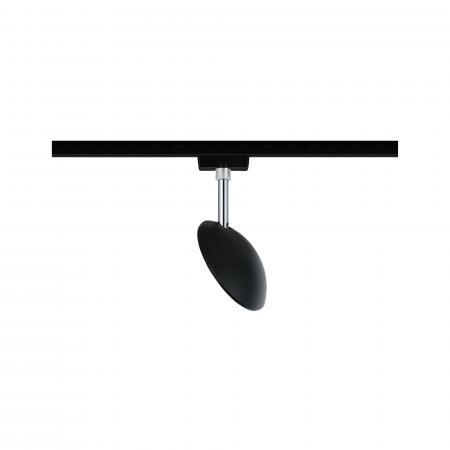 Paulmann 96802 URail LED Schienenspot Sphere Einzelspot 7,4W modern neutralweiß dimmbar Schwarz matt