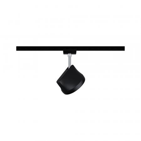 URail Spot Arena Schwarz matt/ Chrom Metall 2700K dimmbar Paulmann 96924