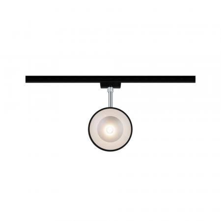 URail Spot Arena Schwarz matt/ Chrom Metall 2700K dimmbar Paulmann 96924
