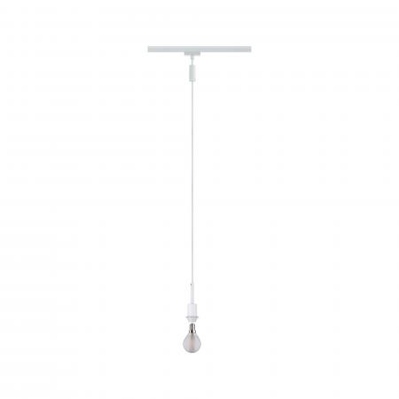 Paulmann 96971 URail DecoSystems Pend max1x20W E14 Weiß 230V Metall/Kunststoff Stoffkabel