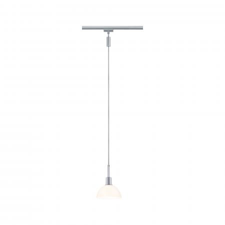 Paulmann 96972 URail Pendel Sarrasani max 20W E14 Chrom matt/Opal 230V Metall Glas