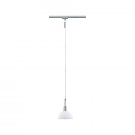 Paulmann 96972 URail Pendel Sarrasani max 20W E14 Chrom matt/Opal 230V Metall Glas