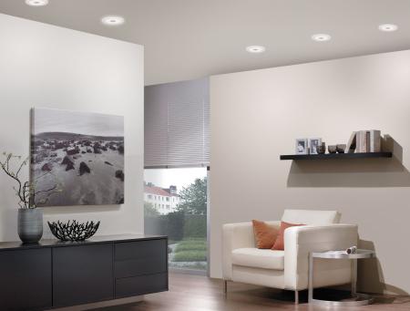 Paulmann 99865 Möbel Einbauleuchte Set Whirl mini rund LED 3x2.4W 700mA 65mm Satin