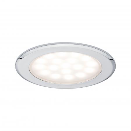 Set LED Möbel Einbauleuchten 3000K Chrom/Alu Paulmann 99920