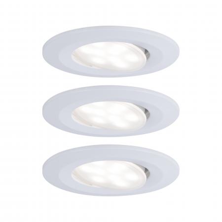 Paulmann 99935 Einbauleuchte Set Calla IP65 3step color rd schw LED 3x550lm tunable white 5.5W Weiß
