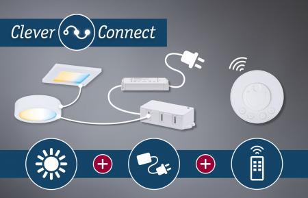 Paulmann 99966 Clever Connect X-Verbinder Border 12V Weiß matt/Kunststoff