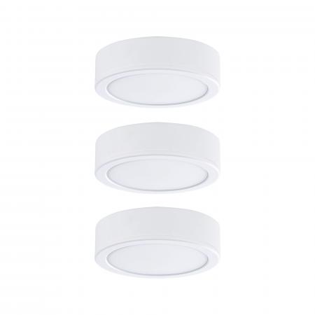 Paulmann 99989 Möbel Set Pukk 3x3 2700K Kunststoff/Weiß als Schrank- und Regal Unterbauleuchten einsetzbar