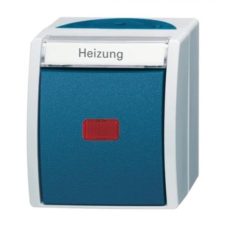 Busch-Jaeger 2601/2 SKWNH-53 Wippkontrollschalter/Heizungsschalter Ausschaltung 2-polig