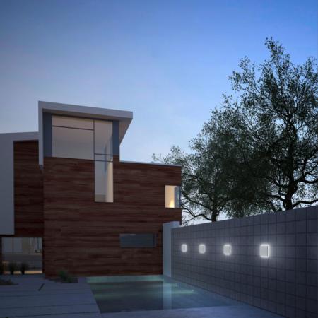 LED Außenwandleuchte Helestra AIR in graphit IP54