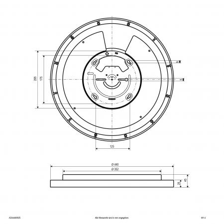 EVN LED Anbauleuchte mit einstellbarer Farbtemperatur AD44400925