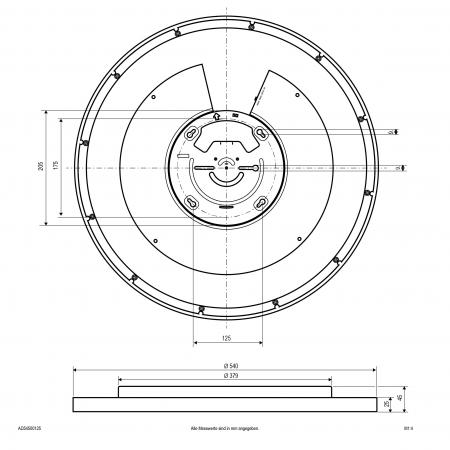EVN LED Anbauleuchte mit einstellbarer Farbtemperatur AD54500125