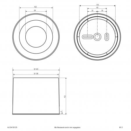 EVN LED Deckenanbauleuchte, IP20 ALG54130125