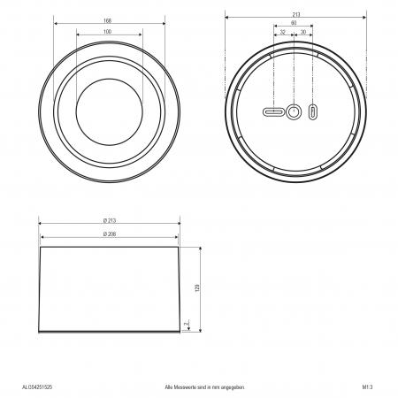 EVN LED Deckenanbauleuchte, IP20 ALG54251525