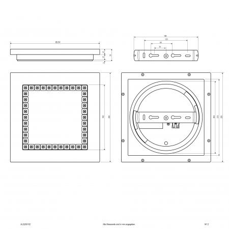 EVN LED Anbauleuchte mit niedriger Aufbauhöhe ALQ250102