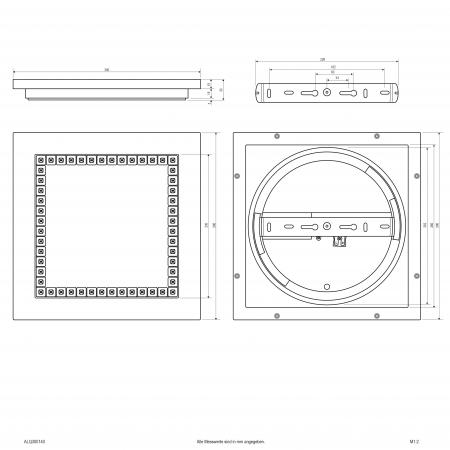 EVN LED Anbauleuchte mit niedriger Aufbauhöhe ALQ300140