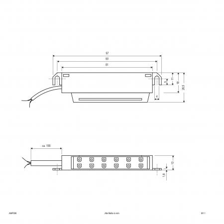 EVN 6-fach AMP-Verteiler AMP006
