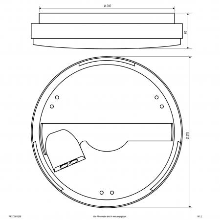 EVN LED Anbaupanel mit einstellbarer Farbtemperatur AP27250125S