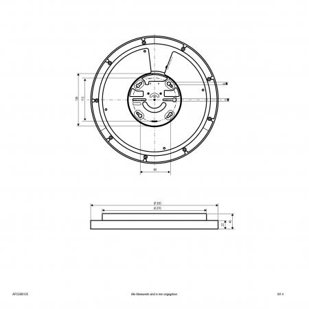 EVN LED Anbauleuchte mit einstellbarer Farbtemperatur AP33300125
