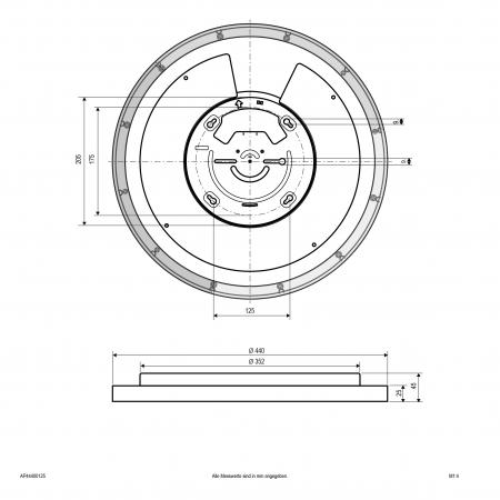 EVN LED Anbauleuchte mit einstellbarer Farbtemperatur AP44400125