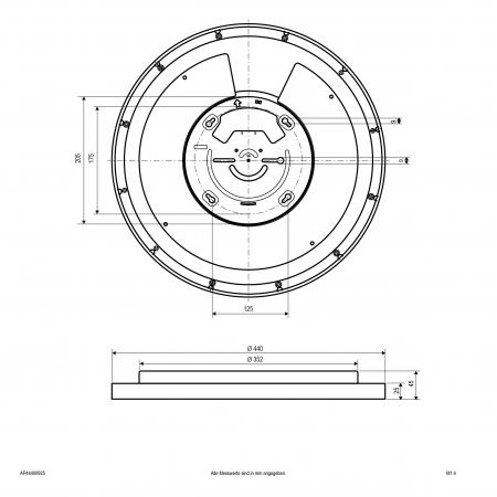 EVN LED Anbauleuchte mit einstellbarer Farbtemperatur AP44400925