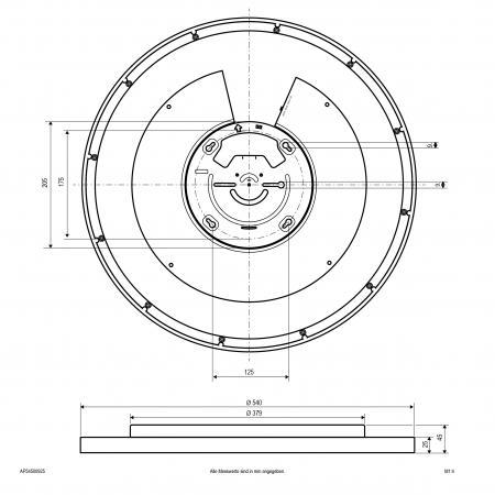 EVN LED Anbauleuchte mit einstellbarer Farbtemperatur AP54500925