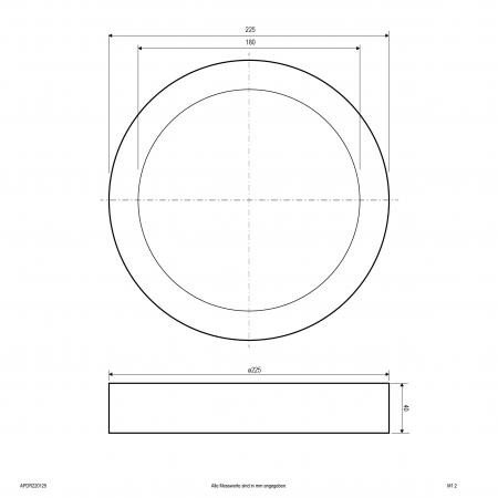 EVN LED Anbaupanel, DALI APDR220125