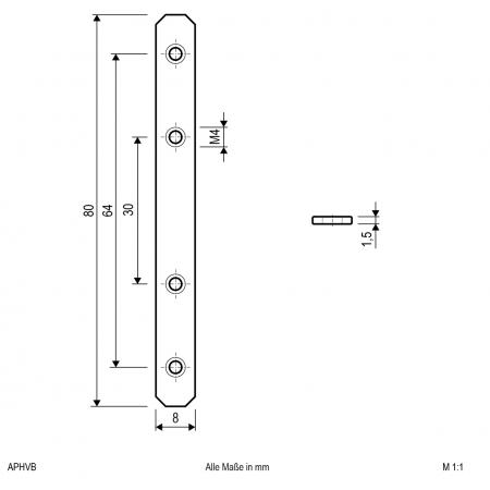 EVN Verbinder für Aluminium-Profile APHVB