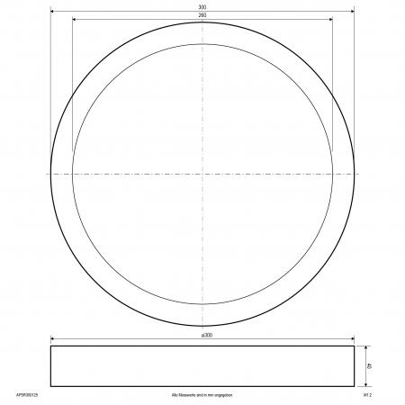 EVN LED Anbaupanel, schaltbar APSR300125