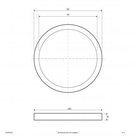 EVN LED Anbaupanel, schaltbar APSR400125