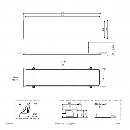 EVN LED Einbaupanel BPSU12300102