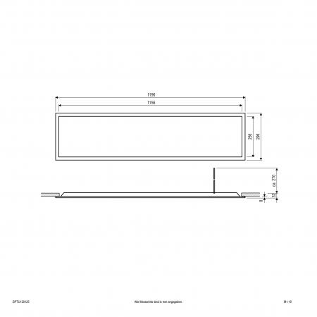 EVN LED Einbaupanel für Rasterdecken BPTU120125