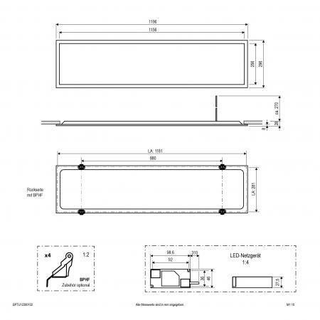 EVN LED Einbaupanel BPTU12300102