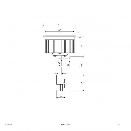 EVN COB LED-Einsatz mit AMP-Stecker C513500302