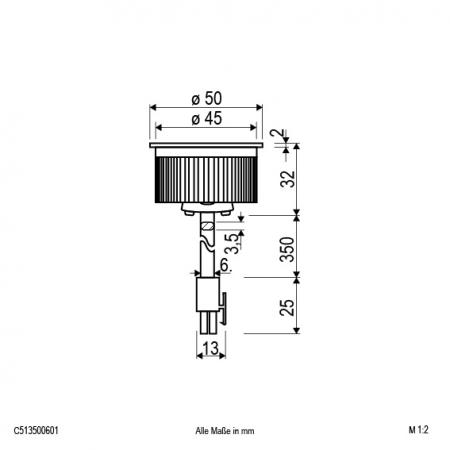 EVN COB LED-Einsatz mit AMP-Stecker C513500601