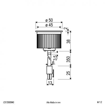 EVN COB LED-Einsatz mit AMP-Stecker C513500940