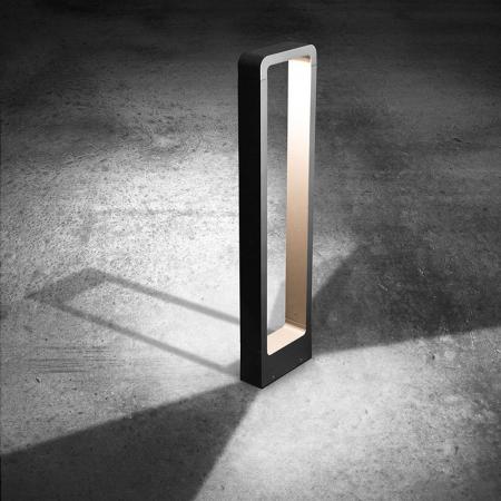 EVN LED Pollerleuchte Aluminium Druckguss IP54 Anthrazit 650 mm 3000K inkl. 2 Bodenanker