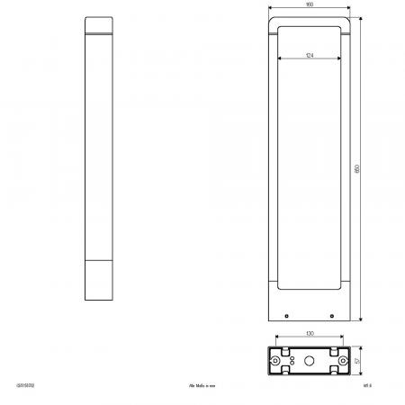EVN LED Pollerleuchte Aluminium Druckguss IP54 Anthrazit 650 mm 3000K inkl. 2 Bodenanker
