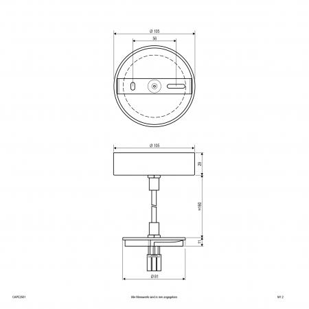 EVN Seilabhängung für CA25xx25, CS25xx25 und CT25xx25 CAPE2501