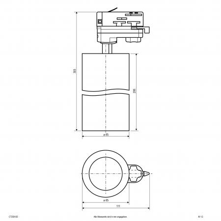 EVN LED Schienenstrahler, IP20 CT250125