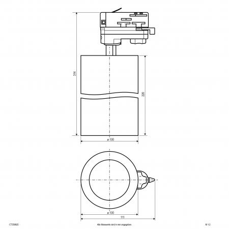 EVN LED Schienenstrahler, IP20 CT350925